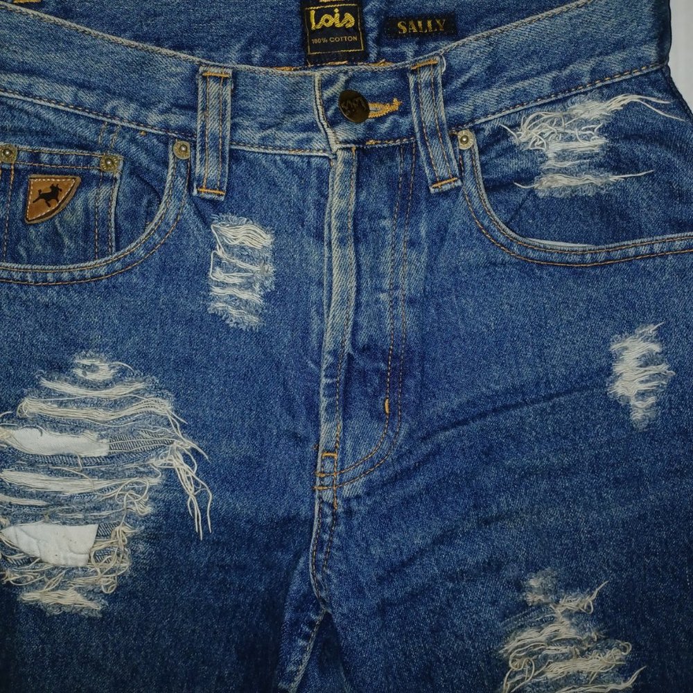 LOIS SALLY DISTRESSED JEANS - Picture 7 of 12